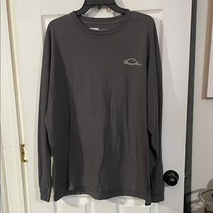 Drake Charcoal Long Sleeve Men's Tee. Size XXL